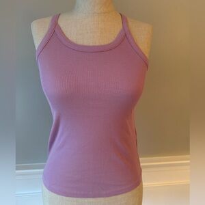 Madewell Lilac Ribbed Tank Top